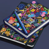 Kaleidoscope Sticker Bomb Electric Neon