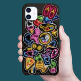Kaleidoscope Sticker Bomb Electric Neon