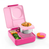 OmieBox V2 - Bento Box with Leak Proof Thermos Food Jar - 3 Compartments