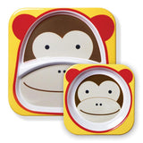 Skip Hop Zoo Melamine Plate & Bowl Set Monkey