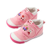 Miki House Bunny Second Step Shoe in Pink & Denim