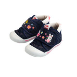 Miki House Bunny Second Step Shoe in Pink & Denim