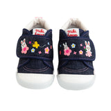 Miki House Bunny Second Step Shoe in Pink & Denim