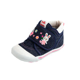 Miki House Bunny Second Step Shoe in Pink & Denim