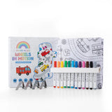 Colour me Kids Washable, Reusable Colouring In Tablecloth Set