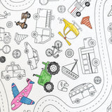 Colour me Kids Washable, Reusable Colouring In Tablecloth Set