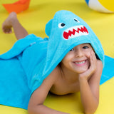 Rabitat super soft hooded bath towel - shark