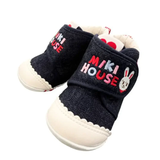 MIKI HOUSE First Shoes “Bunny and Logo” Indigo Blue
