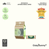 CozyBunny Family Care Bundle – Antibacterial Tissues & Botanical Defense Wipes