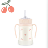 Grosmimi 2024 Stainless Steel Straw Cup - Cherrish