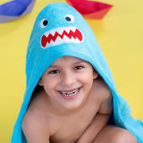 Rabitat super soft hooded bath towel - shark