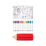 Colour me   Kids Washable, Reusable Colouring-In Solo Mat Kit