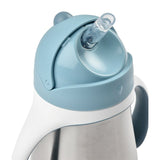 Beaba - STAINLESS STEEL STRAW CUP 250 ML -WINDY BLUE