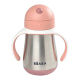 Beaba - STAINLESS STEEL STRAW CUP 250 ML -Pink