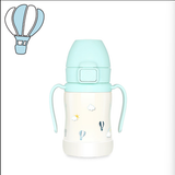 Grosmimi - 2024 Stainless Steel Straw Cup - Sky Balloon