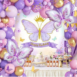 Party & Box Birthday Series Purple Butterfly