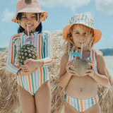 Crywolf- REVERSIBLE BUCKET HAT - Summer Stripe