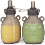 Happii Bear Silicone Goody Pouch- 170ml - 2pk