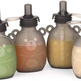 Happii Bear Silicone Goody Pouch- 170ml - 4 pk