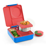 OmieBox V2 - Bento Box with Leak Proof Thermos Food Jar - 3 Compartments