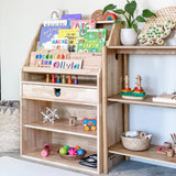 EVE Solid Wood Display Bookcase