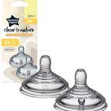 Tommee Tippee Closer To Nature Teat - Medium Flow - 2 Pack