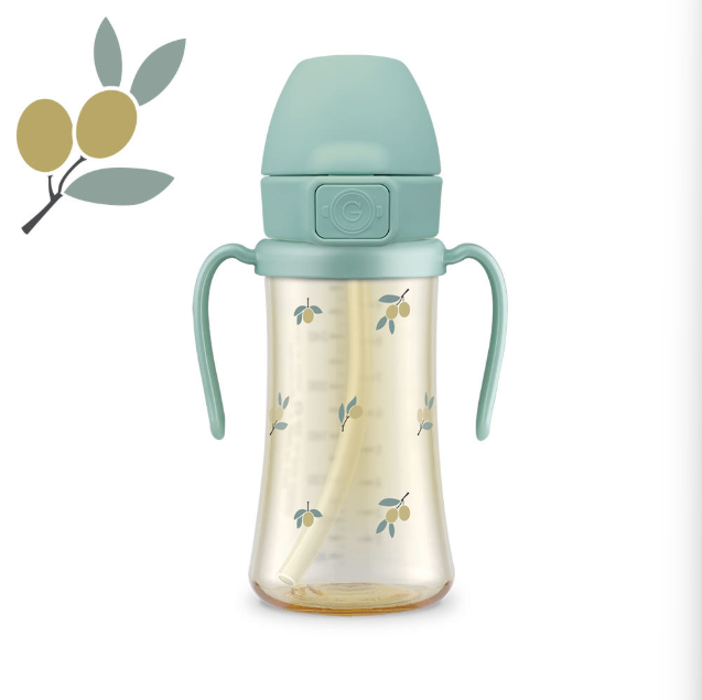 Grosmimi - PPSU Straw Sippy Cup - Leaf