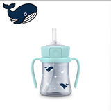 Grosmimi -PPSU Baby Whale Straw Cup 200ml/300ml