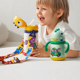BabyCare Dinosaur Kids Insulated Straw Bottle