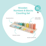 Bubble -  Wooden Numbers & Blocks Counting Set