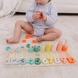 Bubble -  Wooden Numbers & Blocks Counting Set