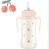 Grosmimi 2024 Stainless Steel Straw Cup - Cherrish