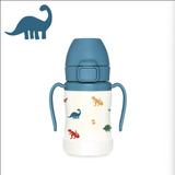 GROSMIMI Stainless Steel Insulated Straw Cup（Dinosaur)