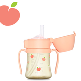 Grosmimi - PPSU Straw Cup Peach Flower 200ml & 300ml