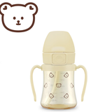 PPSU DotGom Straw Cup Grosmimi (Butter)