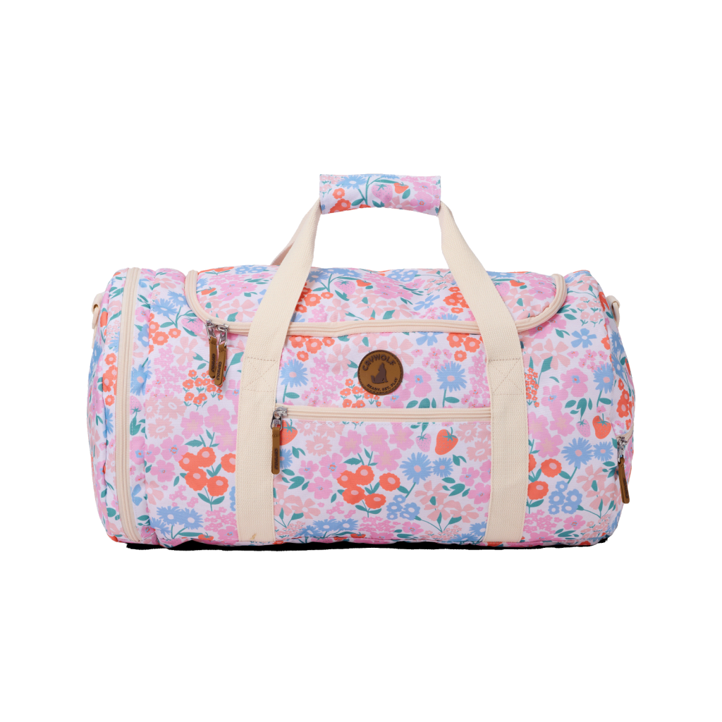 Crywolf Packable Duffle ( Berry Garden, Strawberry splash )