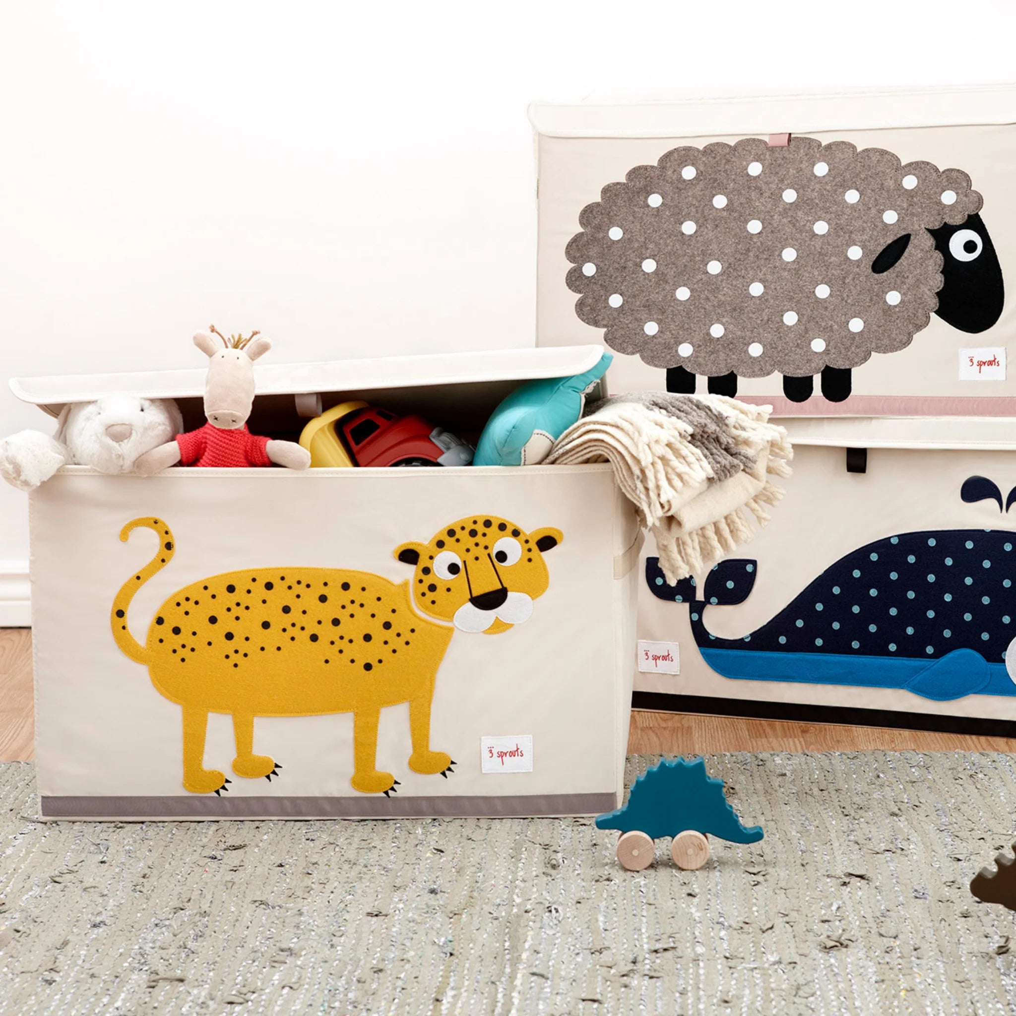 3 Sprouts- Leopard Toy Chest