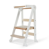 MILA Deluxe Folding Adjustable Learning Tower (white/natural)
